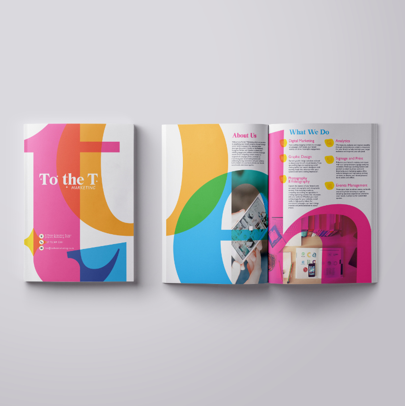 Colourful printed publication